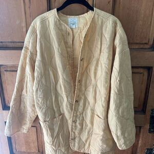 Yellow Quilted Jacket